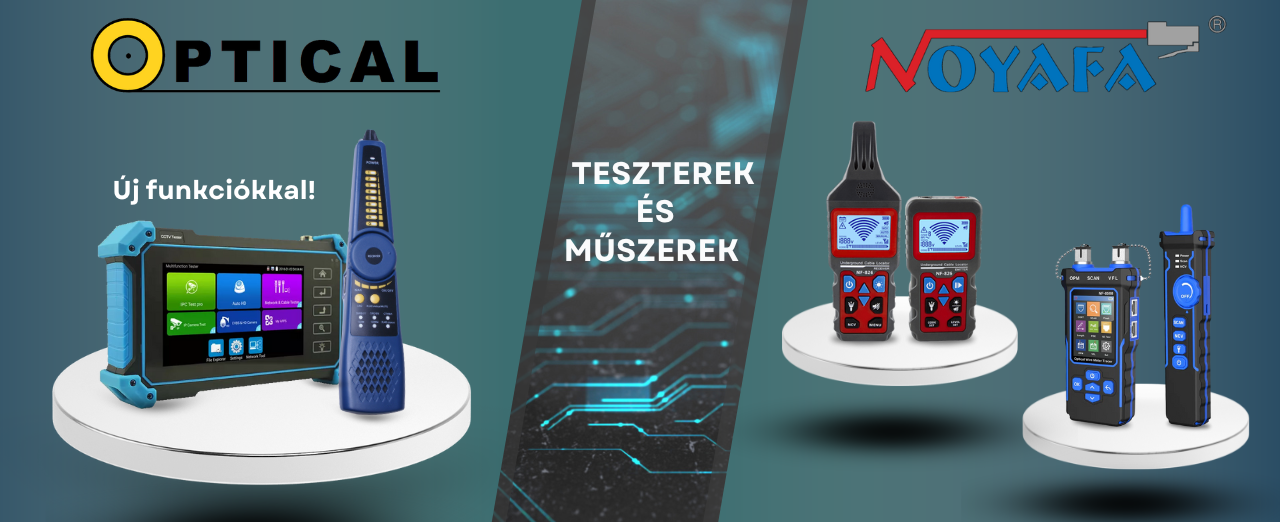 Optic IP kamera teszter és Noyafa teszterek